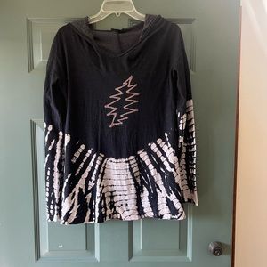 Grateful Dead tie dye custom handmade lightweight hoodie